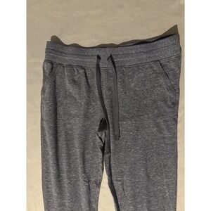 Danskin Now Sweatpants Women M(8-10) Heather Gray Tapered Leg Drawstring Workout